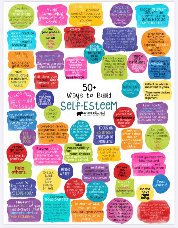 50 Ways To Build Self Esteem With Children